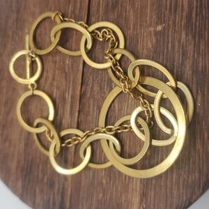 B2439 dizzy disco circle link bracelet‎